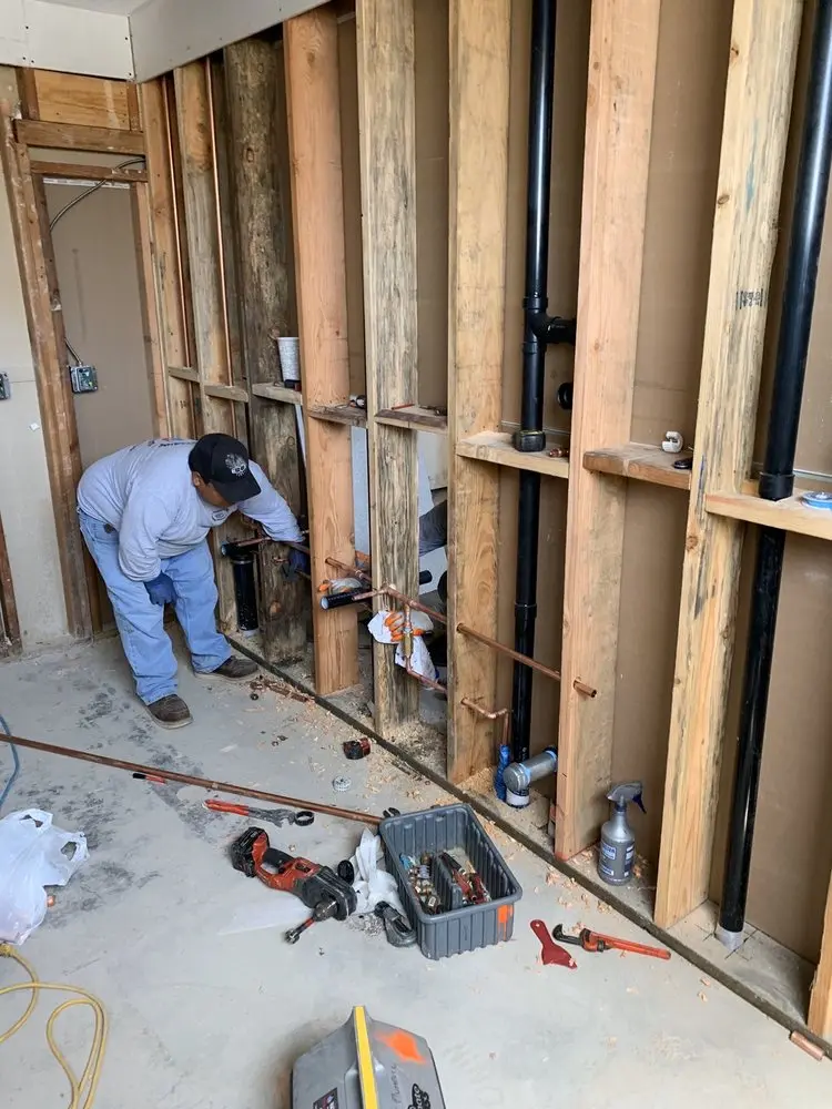 Commercial rough-in plumbing for Water Heater Replacement in South Hominy